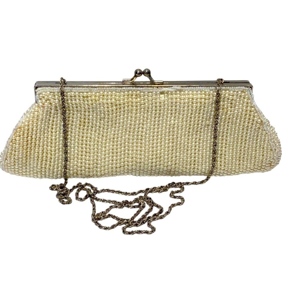 Vintage Pearl Beaded Evening Bag